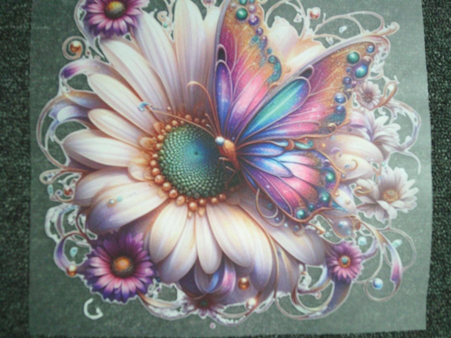 Flower & Butterfly (MUST BE ADDED TO SHIRT)