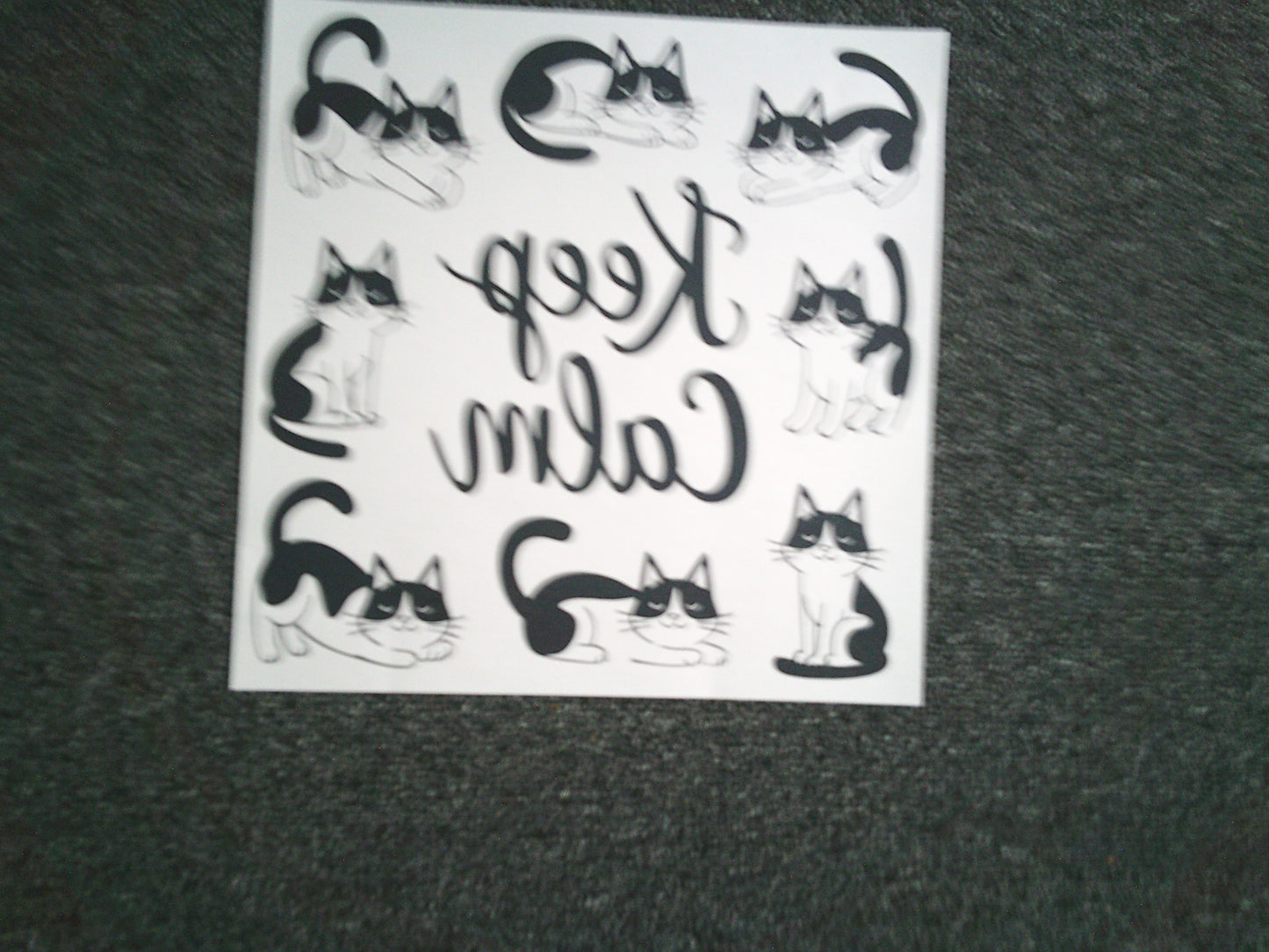 Keep Calm (Relaxing Cats) (MUST BE ADDED TO SHIRT)