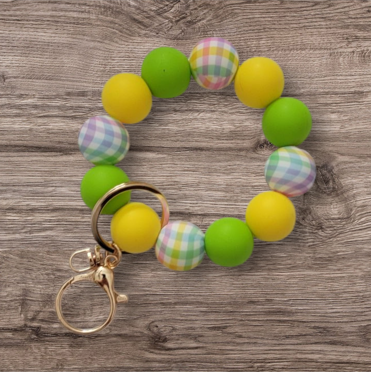 Green/Yellow Mini Wristlet
