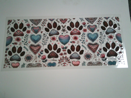 Boho Paw Print (MUST BE ADDED TO CUP)