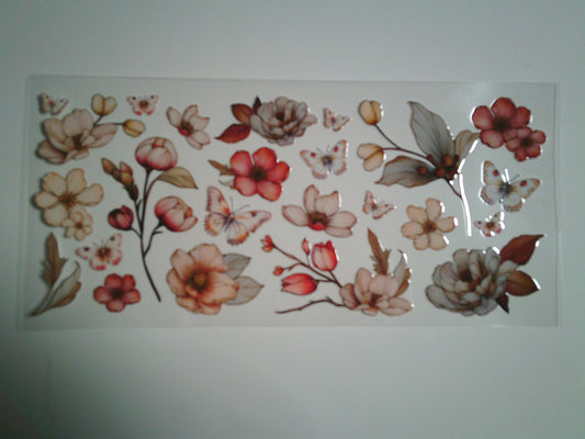 Flowers & Butterflies (MUST BE ADDED TO CUP}