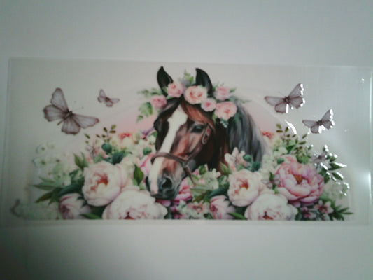 Horse & Flowers (MUST BE ADDED TO CUP)