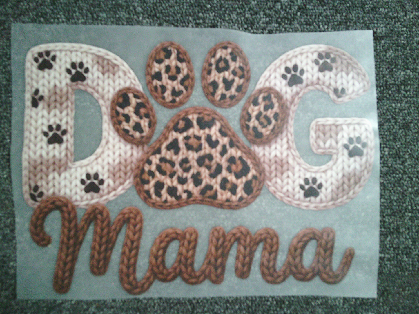 Crochet Dog Mama (MUST BE ADDED TO SHIRT)