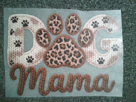 Crochet Dog Mama (MUST BE ADDED TO SHIRT)
