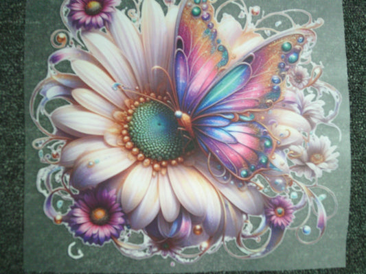 Flower & Butterfly (MUST BE ADDED TO SHIRT)