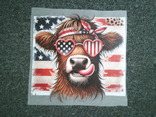 Hippie Highland Cow (MUST BE ADDED TO SHIRT)
