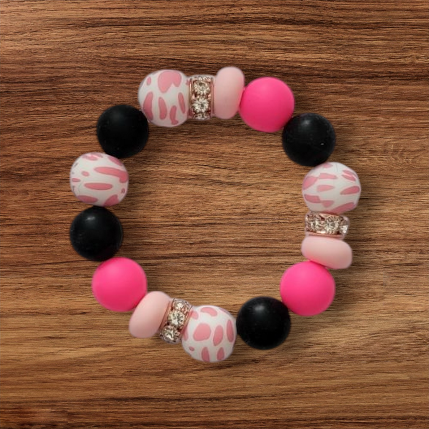 Pink MooMoo Cup Charm