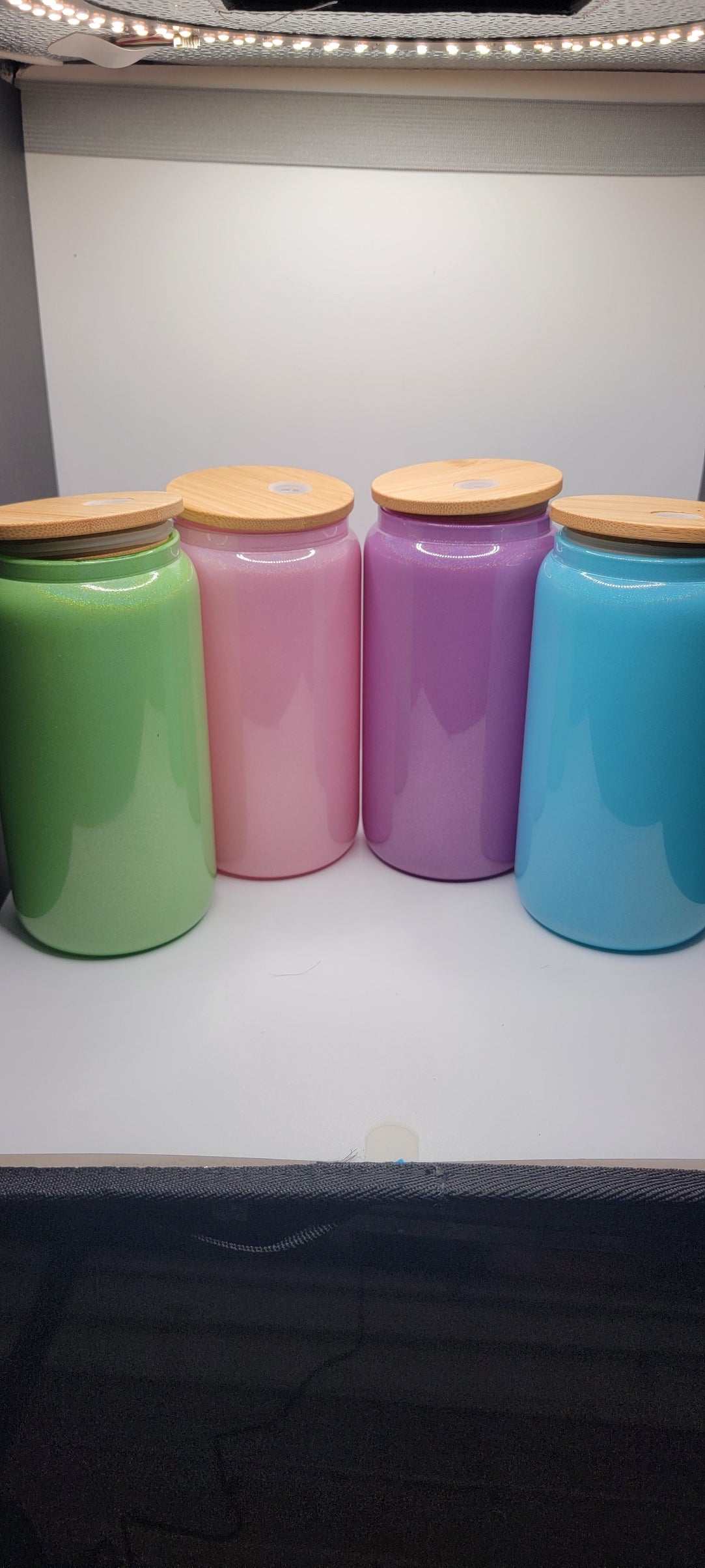 Shimmer 16 oz Glass Cups